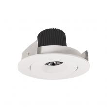  NIO-4RG30QWW - 4" Iolite LED Round Adjustable Gimbal, 10-Degree Optic, 800lm / 12W, 3000K, White Finish