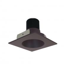 Nora NIO-4SNDC40QBZ - 4" Iolite LED Square Reflector with Round Aperture, 10-Degree Optic, 850lm / 12W, 4000K, Bronze