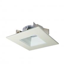  NLCBS-4568540WW - 4" Cobalt Shallow High Lumen LED Trim, Square/Square Regress, 850lm, 4000K, White