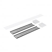  NLUD-2LOUVBW - Louver Accessory Set for NLUD-2334, Black Louver, White End Caps