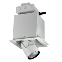  NMRTLGPD-11D1L2040FW - Pull-Down LED Trimless 1-Head MLS, 30W / 2100lm per Head, Flood, 4000K, White, 120V Triac/ELV/0-10V