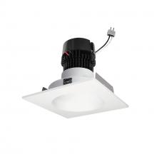  NPRLV-4SNDC35XMPW - 4" Pearl Low Voltage LED Square Retrofit Reflector with Round Aperture, 1150lm / 11W, 3500K,