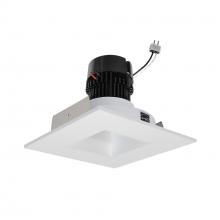  NPRLV-4SNDSQ27XMPW - 4" Pearl Low Voltage LED Square Retrofit Reflector with Square Aperture, 1100lm / 11W, 2700K,