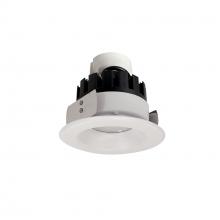  NRMC3-41L127FWW - 4" Marquise III Retrofit, White Reflector/White Flange, 120-277V; 0-10V Dimming, 1300lm / 12W,