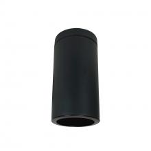  NYLI-6SL151BBB - 6" Cylinder, Black, Surface Mount, 15W Med Base LED, Refl. Black