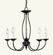 Livex Lighting 4155-07 - 5 Light Bronze Chandelier