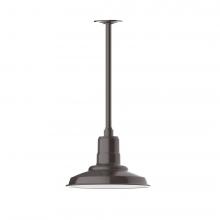 Montclair Light Works STA182-51-H36-L12 - Warehouse 12" LED Pendant, stem mount