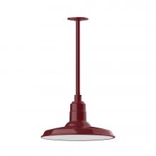 Montclair Light Works STA183-55-H30-L13 - Warehouse 14" LED Pendant, stem mount