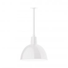 Montclair Light Works STB117-44-T36-L13 - Deep Bowl 16" LED Pendant, stem mount