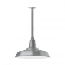 Montclair Light Works STB185-49-T24-L13 - Warehouse 18" LED Pendant, stem mount