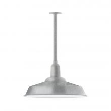 Montclair Light Works STB186-49-L14 - Warehouse 20" LED Pendant, stem mount