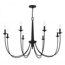 Savoy House 1-1202-8-89 - Stonecrest 8-Light Chandelier in Matte Black