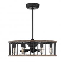  26-9472-FD-133 - Kona 6-Light Fan D'Lier in Sapele