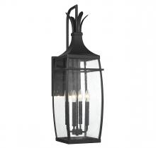  5-764-BK - Montpelier 4-Light Outdoor Wall Lantern in Matte Black