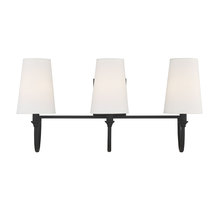  8-2542-3-89 - Cameron 3-Light Bathroom Vanity Light in Matte Black