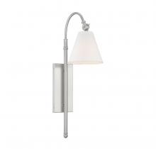  9-1201-1-SN - Rutland 1-Light Adjustable Wall Sconce in Satin Nickel