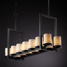  POR-8764-10-WFAL-MBLK - Dakota 14-Light Bridge Chandelier (Tall)