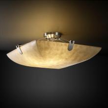  CLD-9614-25-NCKL-LED-6000 - 36" Semi-Flush Bowl w/ U-Clips