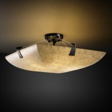  CLD-9632-25-MBLK-LED-5000 - 24" Semi-Flush Bowl w/ Tapered Clips