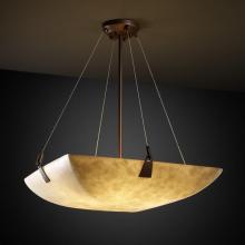 Justice Design Group CLD-9647-25-DBRZ-LED-6000 - 48" Pendant Bowl w/ Tapered Clips