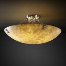  CLD-9654-25-NCKL-F5-LED-6000 - 36" Semi-Flush Bowl w/ CONCENTRIC SQUARES FINIALS