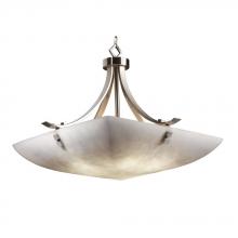  CLD-9752-25-NCKL-F5-LED-5000 - 24" Pendant Bowl - Flat Bars w/ Finials