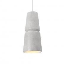 Justice Design Group CER-6430-CONC-MBLK-WTCD - Small Cone 1-Light Pendant