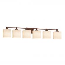 Justice Design Group CLD-8426-55-DBRZ - Tetra 6-Light Bath Bar