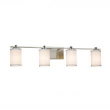  FAB-8444-10-WHTE-NCKL - Era 4-Light Bath Bar