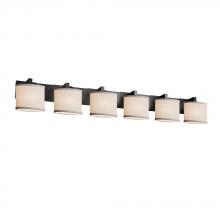 Justice Design Group FAB-8926-30-WHTE-MBLK-LED6-4200 - Modular 6-Light LED Bath Bar