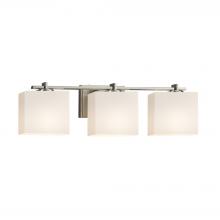 Justice Design Group FSN-8443-55-OPAL-NCKL - Era 3-Light Bath Bar