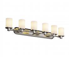 Justice Design Group FSN-8516-10-OPAL-CROM-LED6-4200 - Rondo 6-Light LED Bath Bar