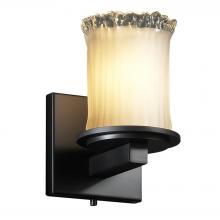 Justice Design Group GLA-8771-16-WTFR-MBLK - Dakota 1-Light Wall Sconce