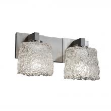 Justice Design Group GLA-8922-30-LACE-NCKL-LED2-1400 - Modular 2-Light LED Bath Bar