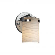 Justice Design Group POR-8451-10-WAVE-CROM - Atlas 1-Light Wall Sconce