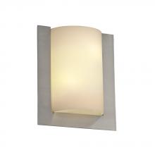 Justice Design Group FSN-5562-OPAL-NCKL-LED-2000 - Framed Rectangle 3-Sided Wall Sconce (ADA)