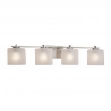 Justice Design Group FSN-8444-30-FRCR-NCKL - Era 4-Light Bath Bar