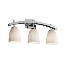 Justice Design Group FSN-8593-15-RBON-DBRZ - Archway 3-Light Bath Bar