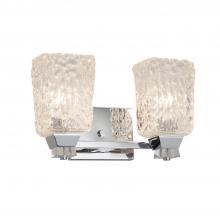 Justice Design Group GLA-8472-26-CLRT-CROM - Ardent 2-Light Bath Bar