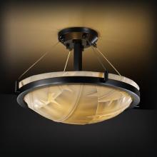  PNA-9681-35-BANL-DBRZ-LED-3000 - 18" Round Semi-Flush Bowl w/ Ring