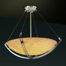  PNA-9721-35-BMBO-NCKL-LED-3000 - 18" Pendant Bowl w/ Crossbar