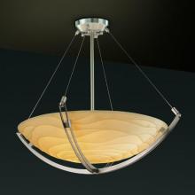  PNA-9721-25-WAVE-NCKL-LED-3000 - 18" Pendant Bowl w/ Crossbar