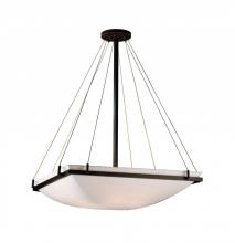  PNA-9794-25-SMTH-DBRZ-LED-6000 - 36" Square Pendant Bowl w/ Ring