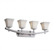 Justice Design Group POR-8594-10-SAWT-NCKL - Archway 4-Light Bath Bar