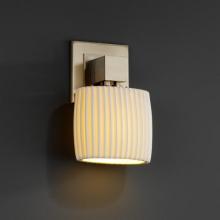 Justice Design Group POR-8707-30-WAVE-NCKL - Aero ADA 1-Light Wall Sconce (No Arms)