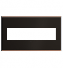 Legrand AWC4GOB4 - adorne® Oil-Rubbed Bronze Four-Gang Screwless Wall Plate