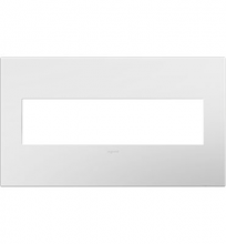  AWP4GWH4 - Adorne® Gloss White Four-Gang Screwless Wall Plate with Microban®