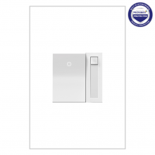  ADPD4FBL3P2W4 - adorne® 0-10V Paddle Dimmer, White, with Microban®