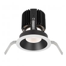  R4RD1T-W827-BKWT - Volta Round Shallow Regressed Trim with LED Light Engine