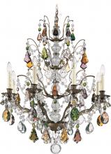  5771-76H - Bordeaux 8 Light 120V Chandelier in Heirloom Bronze with Heritage Handcut Crystal